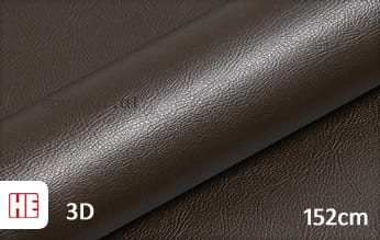 Hexis HX30PGMBRB Grain Leather Brown Gloss wrap vinyl