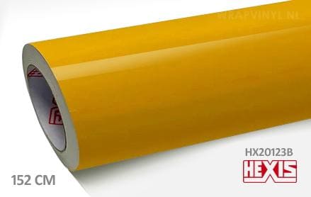 Hexis HX20123B Daffodil Yellow Gloss wrap vinyl
