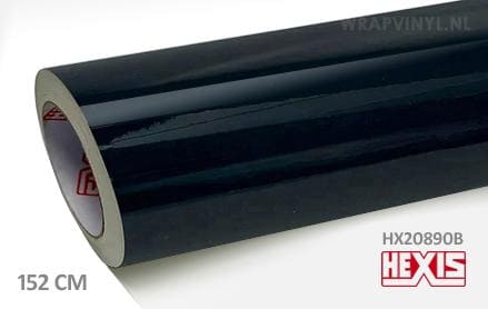 Hexis HX20890B Deep Black Gloss wrap vinyl