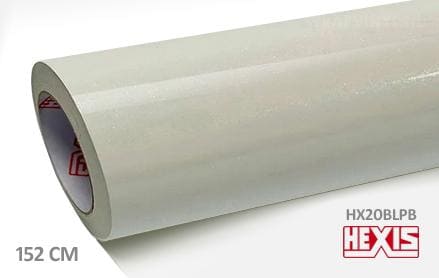 Hexis HX20BLPB Lapp Sparkle White Gloss wrap vinyl
