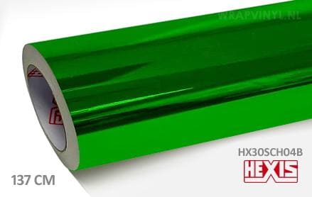 Hexis HX30SCH04B Super Chrome Green Gloss wrap vinyl