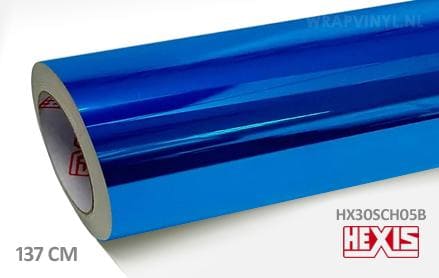 Hexis HX30SCH05B Super Chrome Blue Gloss wrap vinyl