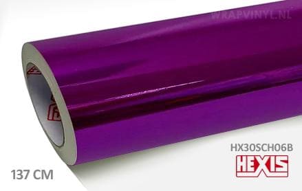Hexis HX30SCH06B Super Chrome Purple Gloss wrap vinyl