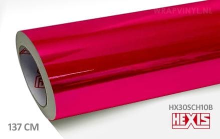 Hexis HX30SCH10B Super Chrome Pink Gloss wrap vinyl