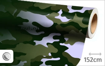 Camouflage groen wrap vinyl