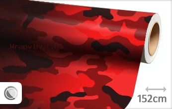 Camouflage rood wrap vinyl
