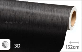 Geborsteld aluminium zwart wrap vinyl