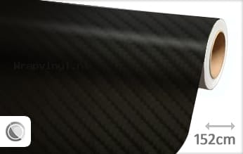 Zwart 4D carbon wrap vinyl